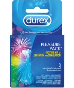 Durex Pleasure Pack 3 Pack Condoms