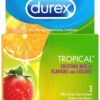 Durex Tropical 3 Pack Latex Condoms