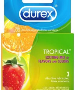 Durex Tropical 3 Pack Latex Condoms