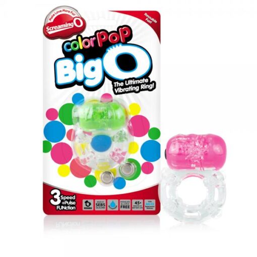 Color Pop Neon Colors Big O Rings 6 Pieces