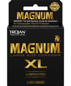 Trojan Magnum XL 3 Pack Latex Condoms