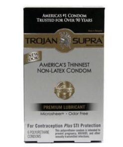 Trojan Condoms Supra Microsheer Lubricated 6 Pack