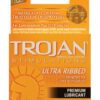 Trojan Ultra Ribbed Lubricated Condoms 3 Pack