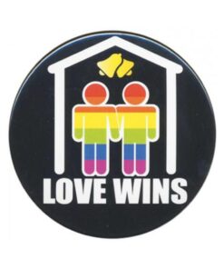 3 inches Bachelorette Button Man Man Men Love Wins