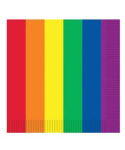 Pride Luncheon Napkins - Rainbow Pack Of 16