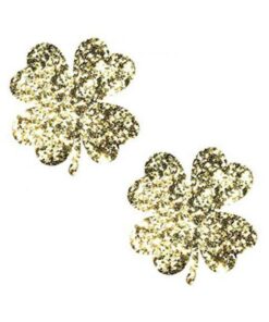 Neva Nude Pasty Clover Leaf Glitter Gold
