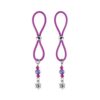 Bijoux De Nip Nipple Halos Flower Charm Purple
