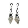 Bijoux De Nip Nipple Halos W/silver Arrows - Black
