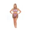 Pink Lipstick Crave You Large Fishnet Cami Top & Skirt
