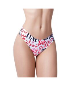 =mememe Love Message Printed Thong Md