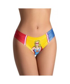 =mememe Comics Wonder Girl Printed Thong Lg