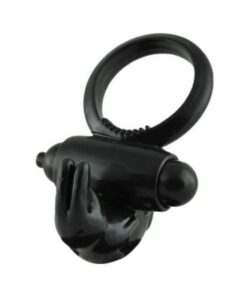 Malesation Vibro Rabbit Ring Black