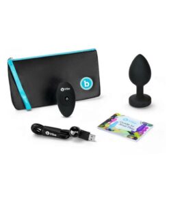 b-Vibe Vibrating Jewel Plug Xxl Black