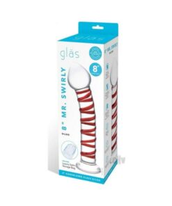 Glas Mr. Swirly Glass Dildo 8 In.