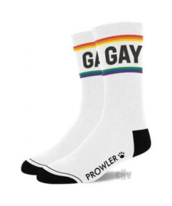 Prowler Gay Socks Wht/rnbw
