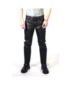 Prowler Red Leather Jeans Blk 36