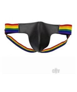 Leather Jock W/ Pride Stripes Md