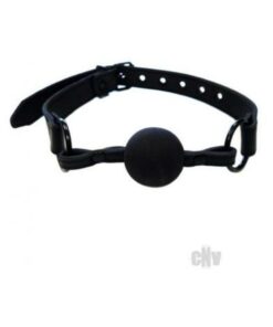 Leather Ball Gag Black