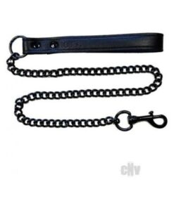 Leather Lead Black