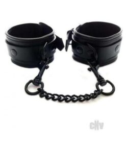 Leather Wrist Cuff Black