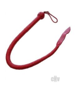Leather Devil Tail Whip Red