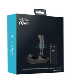 Nexus Revo Air Rotating Prostate Massager With Suction Black
