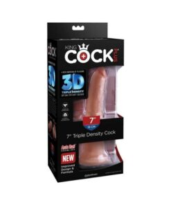 King Cock Plus 7 In. Triple Density Cock Tan