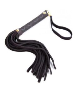 Plesur Mini Leather Flogger - Black