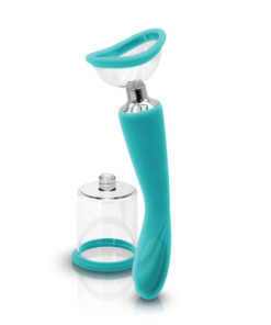 Inya Pump And Vibe With Interchangeable Suction Cups - Teal