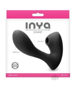Inya Sonnet Suction Dual Stimulator Rechargeable Black