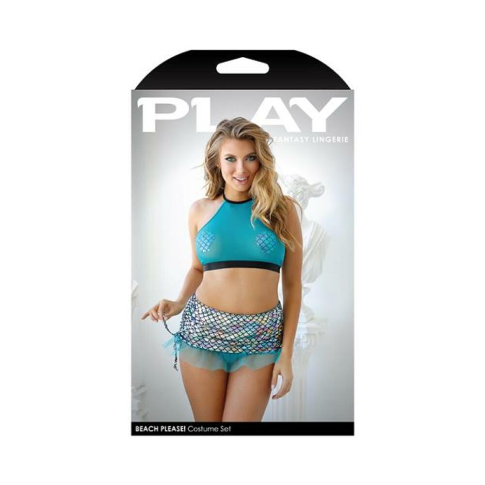 Play Beach Please Mermaid Costume S/m Teal