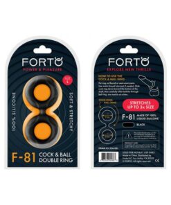 Forto F-81: Double Ring Liquid Silicone 51mm Black