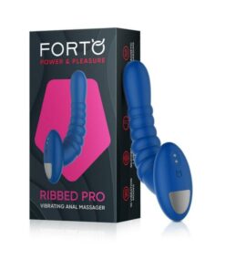 Forto Ribbed Pro Vibrating Massager Blue