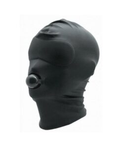 Black Spandex Hood With Silicone Ball Gag