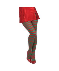 Xmas Red/Green Striped Tights