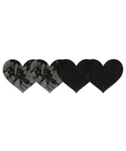 Peekaboo Satin And Lace Hearts