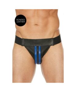 Ouch Jock Front Zip Blue S/M