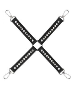 Ouch Diamond Studded Hogtie - Black