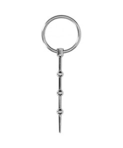 Ouch! Urethral Sounding - Metal Plug - Beaded - 6 Mm
