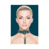 Ouch Halo Collar With Leash Green