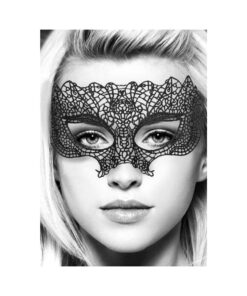 Ouch! Black & White Lace Eye Mask Princess Black