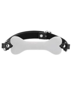Ouch! Puppy Play Silicone Bone Gag White