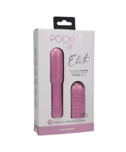 Pocket Rocket Elite Rechargeable Bullet With Removable Sleeve Pink