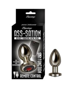 Ass-sation Remote Vibrating Metal Plug Silver