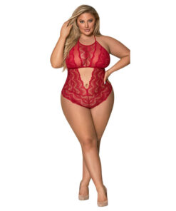 Magic Silk Sugar & Spice Teddy With Snap Crotch Red Queen