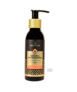 Natural Water Based Lube Peach 4oz