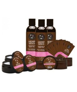Earthly Body Hemp Seed New Fragrance Prepack In Zen Berry Rose Includes: 3 Of Each Skin Butter 8 Oz.
