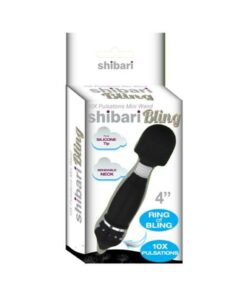 Hello Sexy Bling Mini Wand Rechargeable 10x Black
