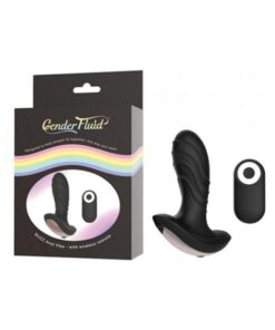 Gender Fluid Buzz Anal Vibe W/remote - Black