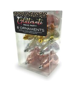 Glitterati Penis Metallic Ornaments